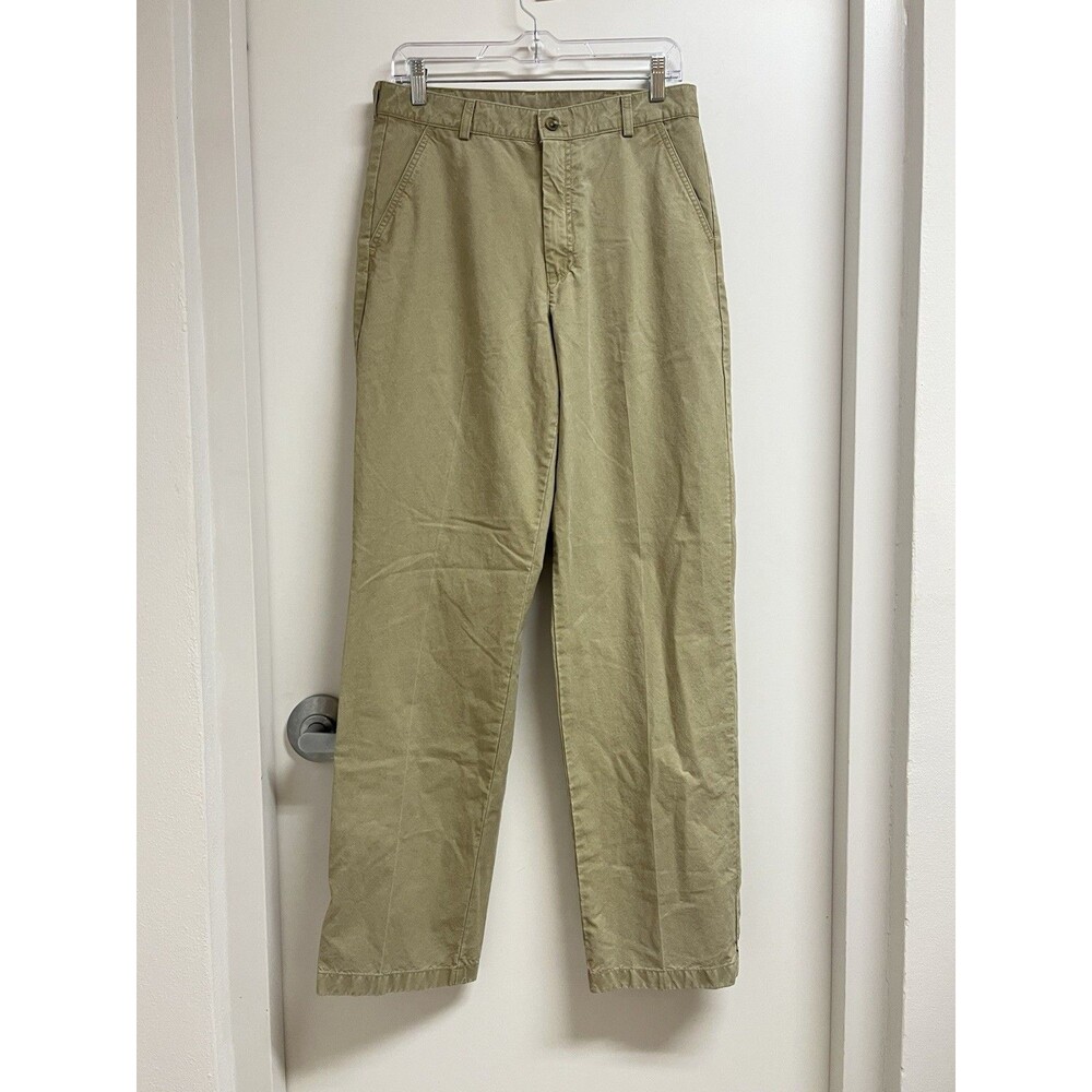 Vintage LL Bean Tropic Weights Khaki Pants Mens W32 L 34 Chino Beige 100% Cotton